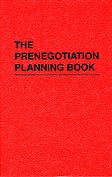 Item #23084 Prenegotiation Planning Book. William F. Morrison.