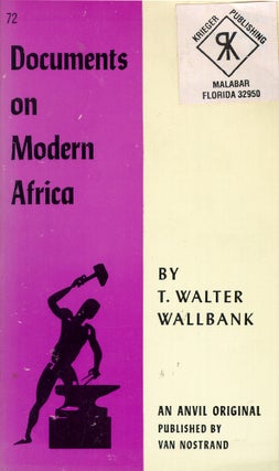 Item #27051 Documents of Modern Africa. T. Walter Wallbank