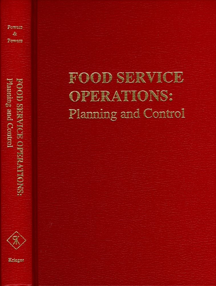 Item #41214 Food Service Operations: Planning anc Control. Thomas F. Powers, Jo Marie Powers.