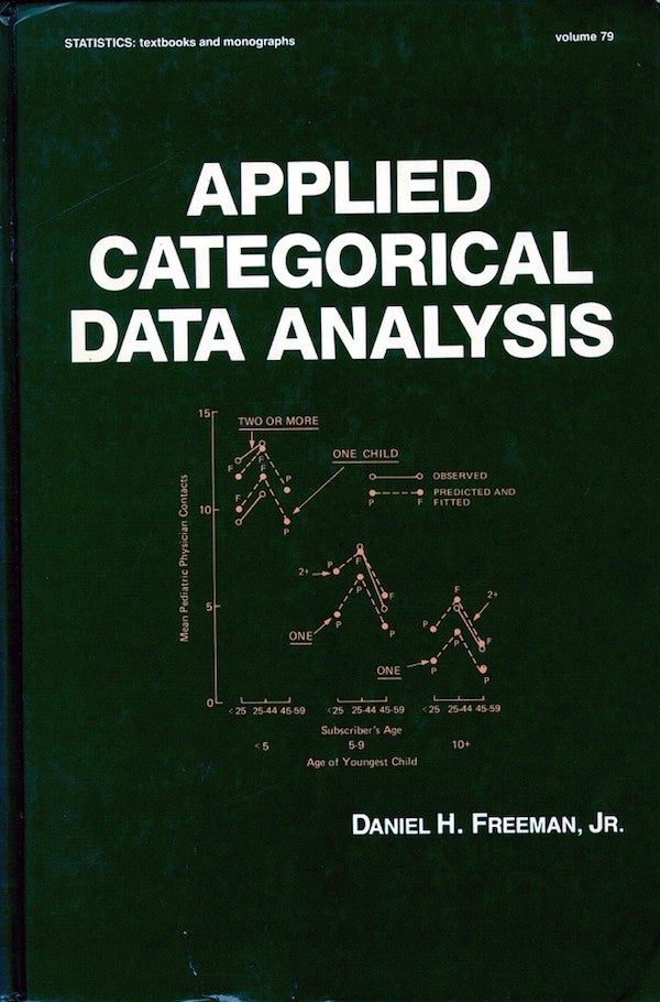 Item #49832 Applied Categorical Data Analysis. Daniel H. Freeman.