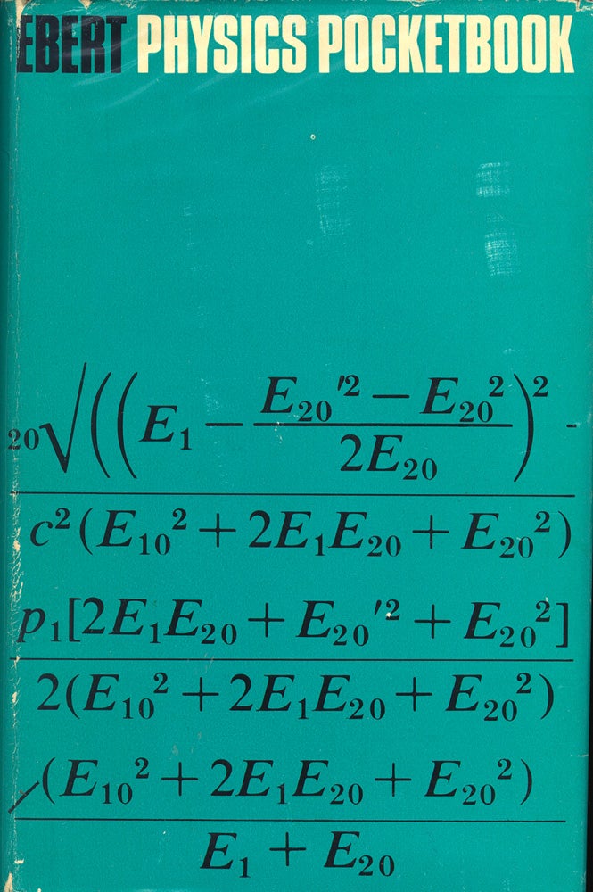 Item #51835 Physics Pocketbook. Hermann Ebert.