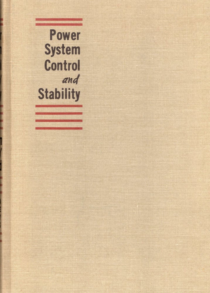 Item #53558 Power System Control and Stability - Vol. 1. P. M. And A. A. Fouad Anderson.